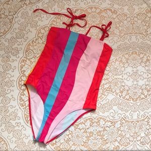 💙💜Striped One Piece Swimsuit